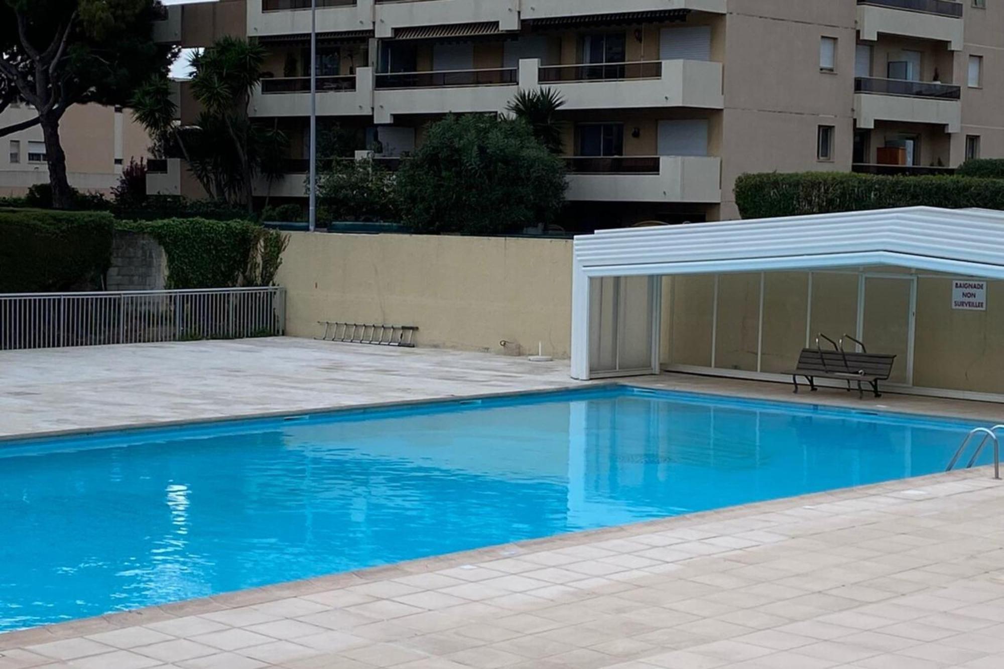 06U - Beautiful Studio In Residence - Swimming Pool And Tennis Court Saint-Laurent-du-Var Kültér fotó